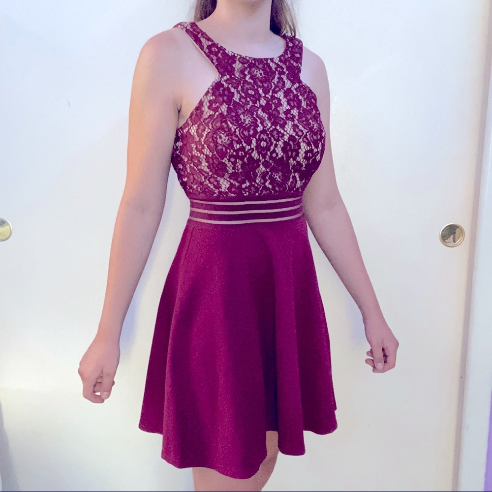 Maroon dress, size 9